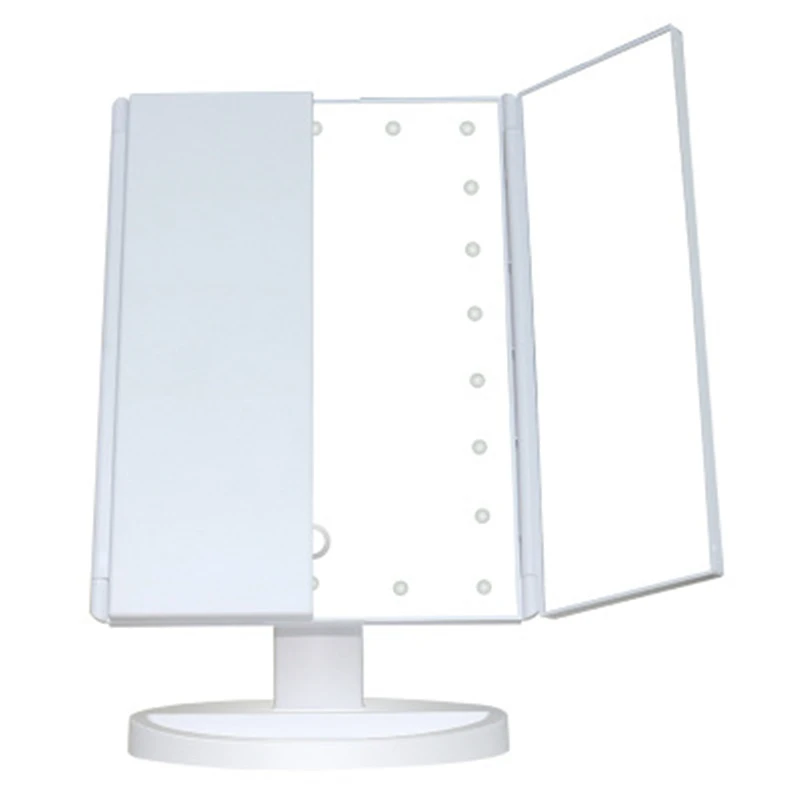 Зеркало для макияжа 22 светильник s светодиодный зеркало для макияжа с сенсорным затемнением батарея или питание от USB три раза с светильник 2X3X увеличительное зеркало