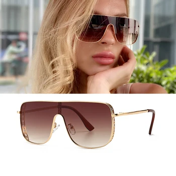 

2020 NEW Gradient Mirror Brand Designer Hollow Men pilot Sun Glasses Woman steampunk Fashion street photography Oculos De Sol