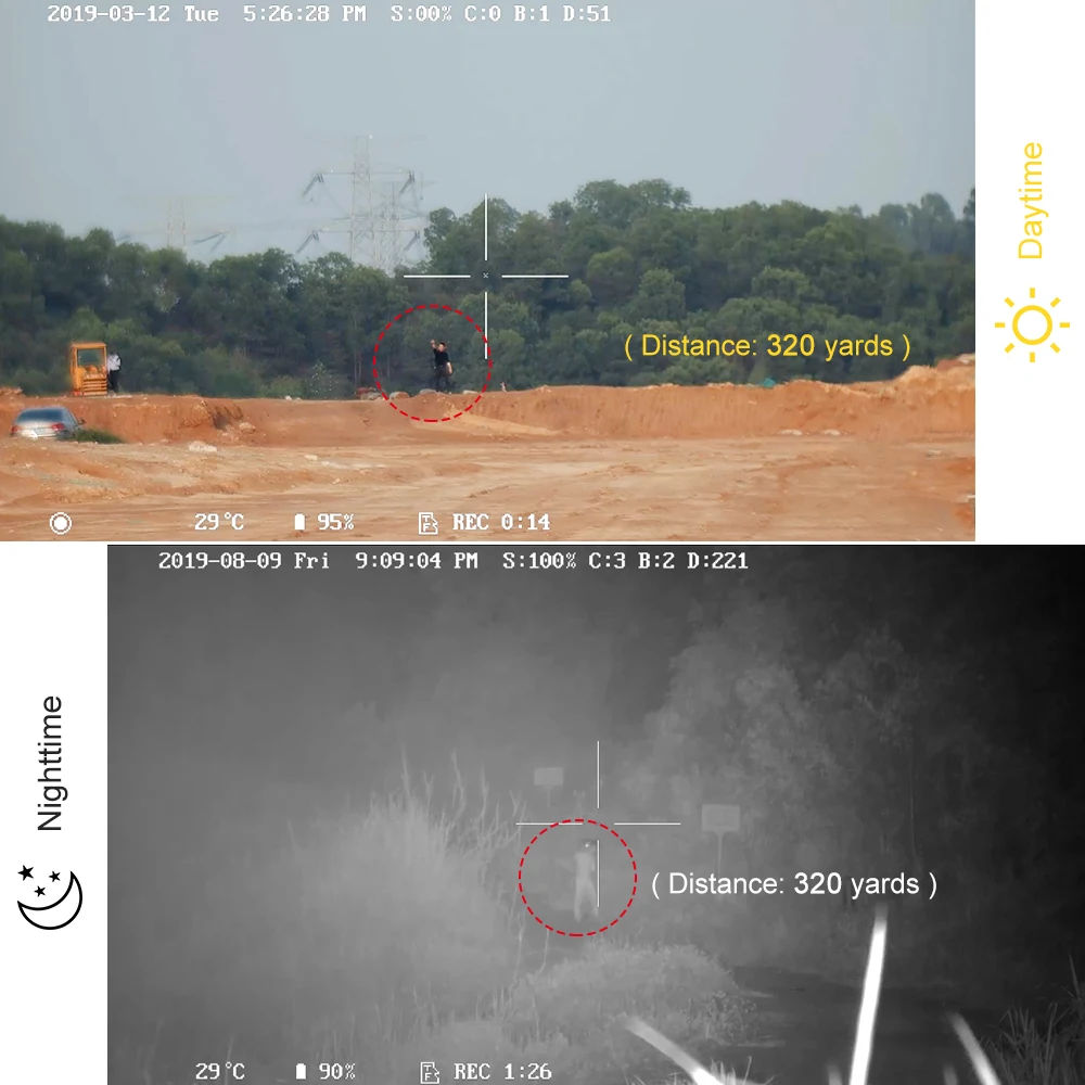 Ночного видения телескоп Монокуляр ночного видения прицел цифровой Rang Finder баллистический компьютерный прицел 1080p видео фото Wifi gps