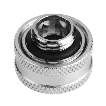 

4PCS G1/4 Thread Rigid Tube 14mm Hard Tube Extenderfor PC Water Cooling Computer components and hardware (Silver)