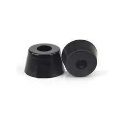 20pcs Black Rubber Table Chair Feet Pads With Steel Washer Non-slip Furniture Leg Pads Tile Floor Protectors Wholesale