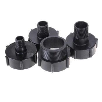 

Black Gallon IBC Tote Tank Drain Adapter Coarse Thread Garden Hose 2" To 1/2" 3/4"