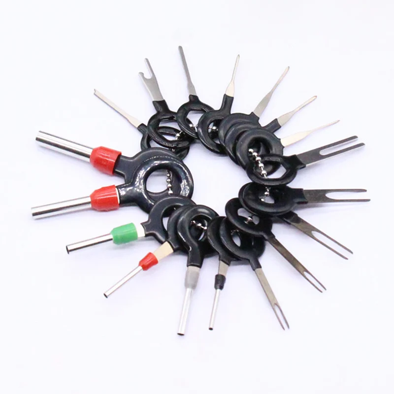18 Pcs Car Wire Harness Plug Terminal Extraction Pick Connector Pin Remove Tool Set B99
