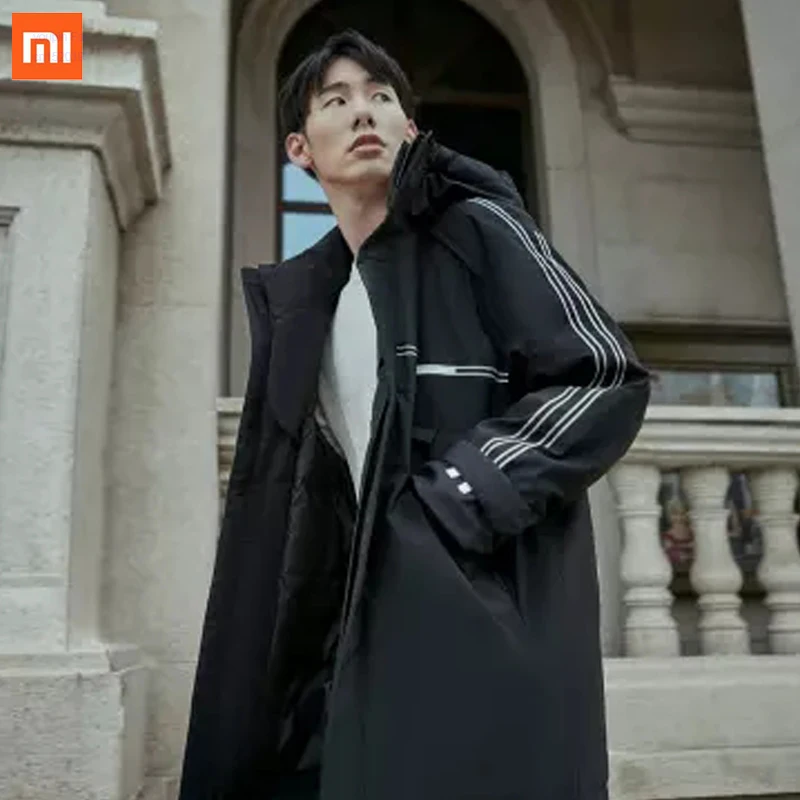  xiaomi 90 points three-dimensional embroidery hooded down jacket composite fabric 4 grade water-pro