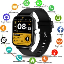 LIGE 2021 Smart Watch Men Bluetooth Call 1.69 Inch Full Touch Fitness Tracker IP67 Waterproof Women Smartwatch For Xiaomi Huawei