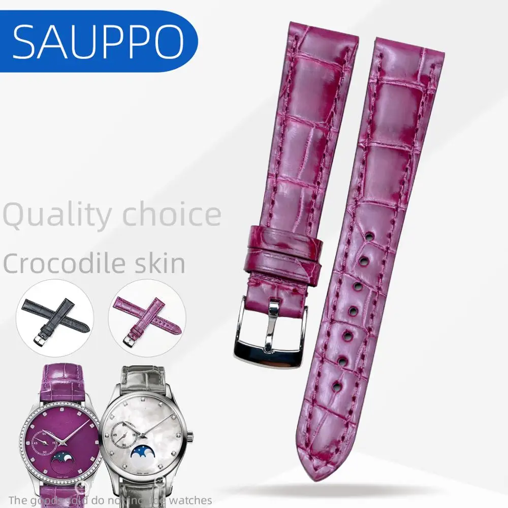 Женский ремешок из натуральной кожи под кожу аллигатора | Наручные часы