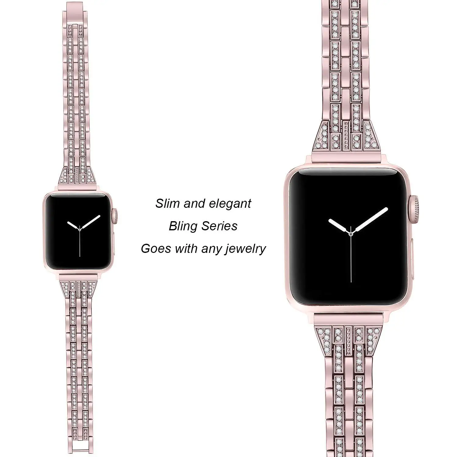 Для Apple Watch Band 38 мм 42 40 44 Женский Браслет замена для iWatch Diamond Series 6 SE 5/4/3/2/1|Ремешки