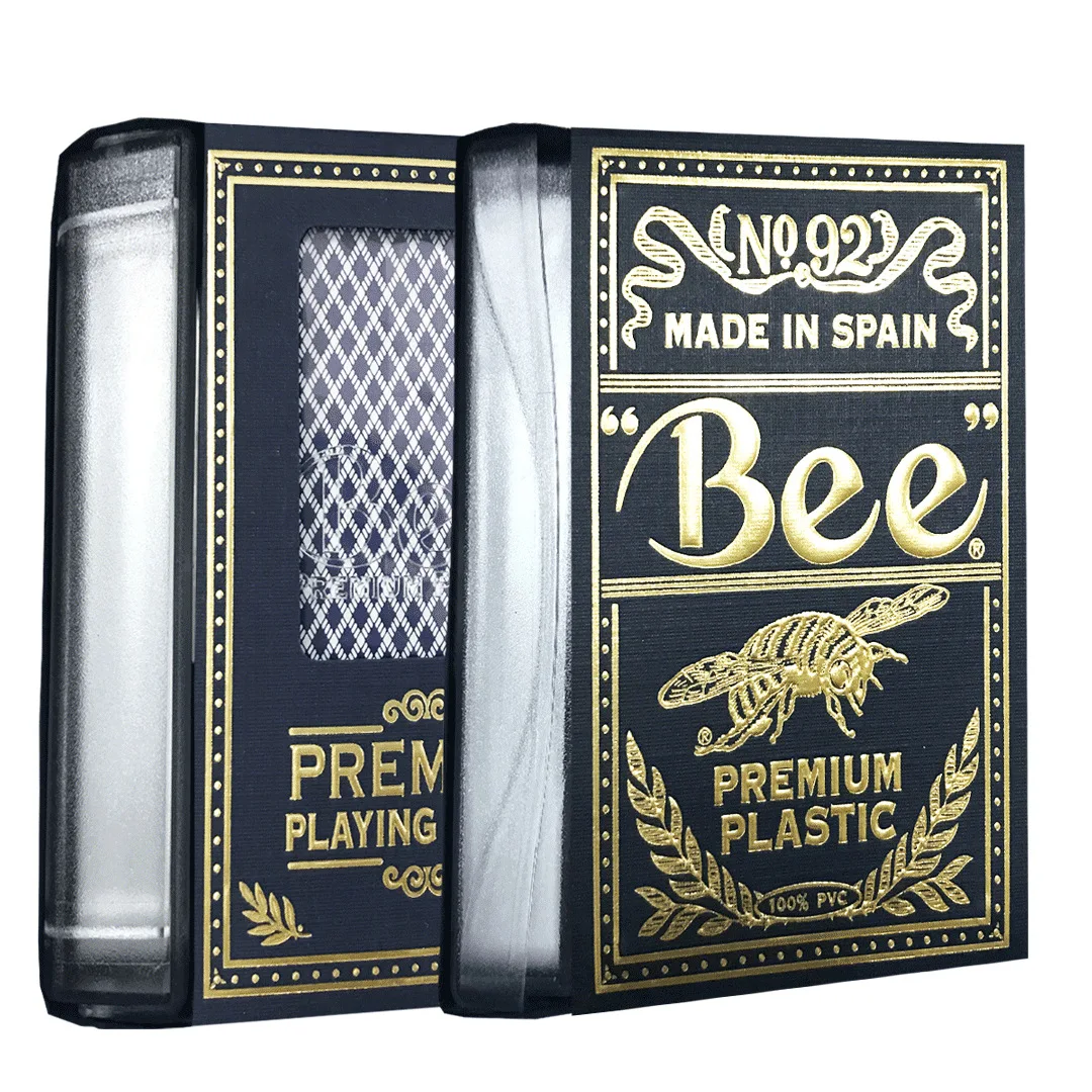 Hui qi Poker Bees Bee Игральные карты импортные двухсторонние матовые пвх мосты полностью пластиковые водонепроницаемые износостойкие