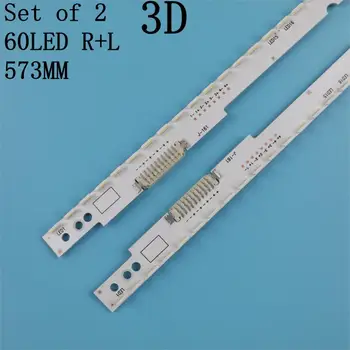 

New 2 PCS/set 60LED 572mm LED Backlight strip For Samsung UA46ES5500R SLED 2012SVS46 7032NNB LEFT60 RIGHT60 3D