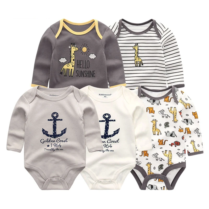 Infant Girl Pajamas Set Baby Boy Sleeper Clothes Newborn Gown Romper Long Sleeve 100% Cotton Toddler Bodysuits Sleepsuit Outfits