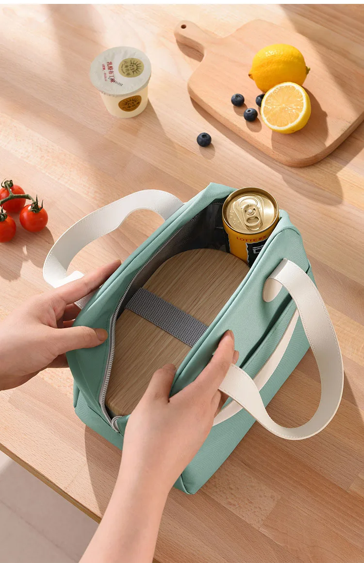 Portable lunch bag insulated refrigerated food safety warm lunch bag girls warm food picnic ladies 1 PCS lunch bag cooler bag