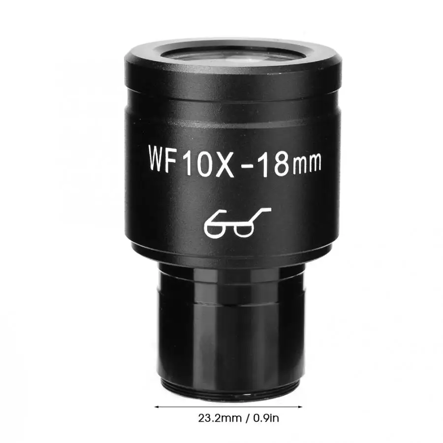 Микроскоп окуляр Биологический микроскоп широкое поле оптический окуляр WF10X/18 мм со шкалой