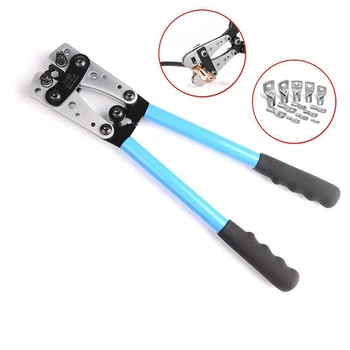 

HX-50B Wire Terminal Crimping Tool 6-50mm2 Cable Lug Crimper Copper Nose Terminal Ratchet Electrician Plier