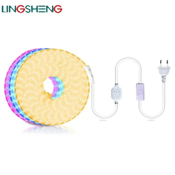 

SMD 5050 AC 220V LED Strip Outdoor Waterproof 220V 5050 220 V LED Strip 220V SMD 5050 LED Strip Light 1M 2M 5M 10M 20M 25M 220V