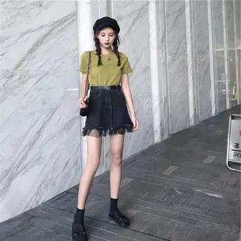 

Set Summer Fashion Two-piece Female 2020 New Korean Student Jacket Denim Skirt Set Temperament Wild Elegant Women's Clothes