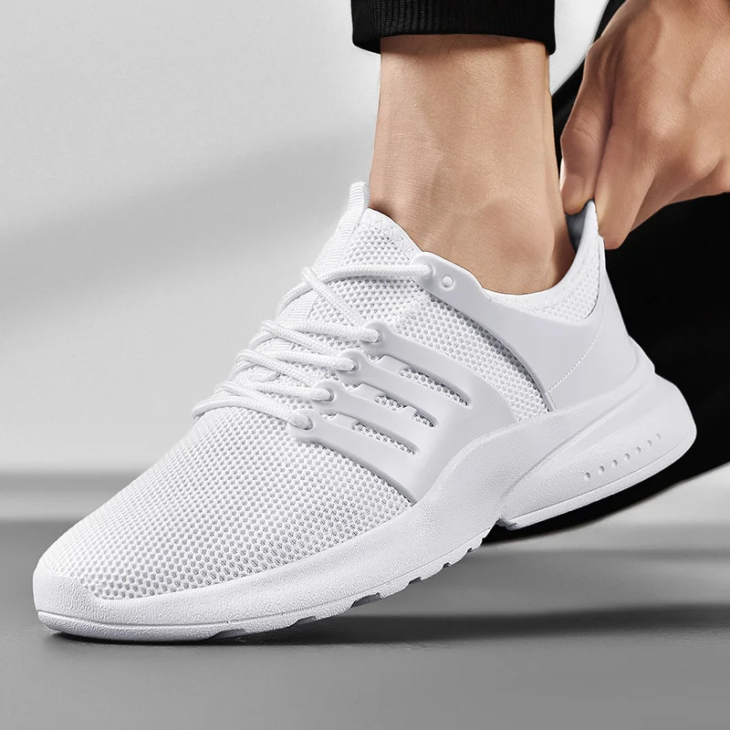 

Soft Jogging Male Sneakers For Men Shoes Breathable Lace Up Plus Size 39-46 Casual Shoes Sneakers Men Zapatos Hombre Krasovki