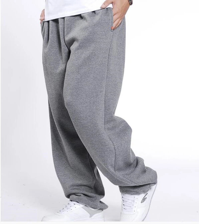 Mens All-Cotton Beefy 8 oz CUFFED SWEAT PANTS