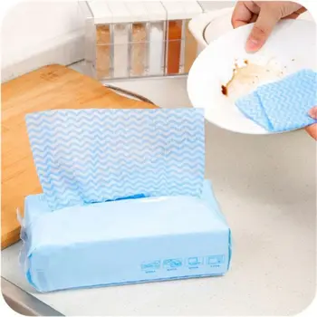 

Kitchen Cleaning Dish Cloth 80 pumping Disposable Non-woven Fabrics removable tissue Wiping Rags Eco Friendly hand Towels .x