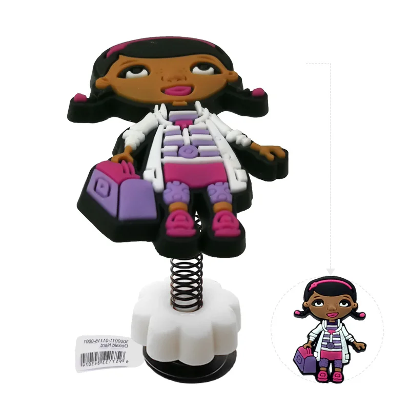 1 шт. Doc Mcstuffins Высокое качество стоящая весенняя обувь патчи для обуви аксессуары украшения для детей Croc силиконовые браслеты