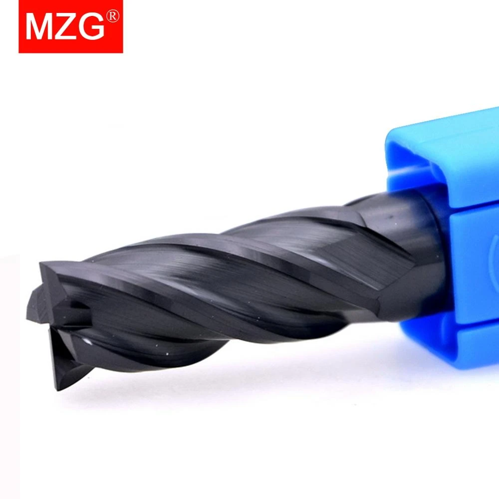 MZG 1PCS HRC55 4Flute 4mm Milling Cutter Alloy Carbide Tungsten Steel End Mill 