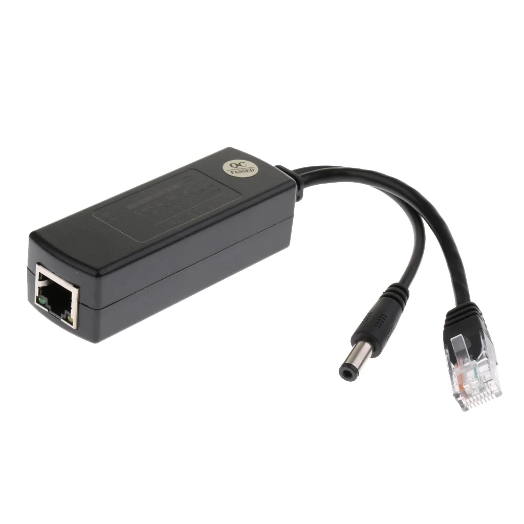 

1Piece Active 12V PoE Power Over Ethernet Splitter Adapter IEEE 802.3af 10/100Mbps