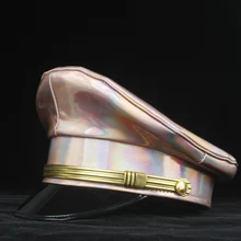 Немецкая армейская Кепка с козырьком, кожаная Военная Кепка, Полицейская Кепка для косплея на Хэллоуин, размер M, L, XXL