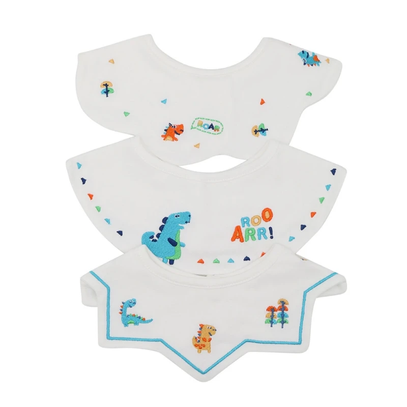 3 Pcs 360 au0080u008Bau0080u008BA  ȸ   Drool Bibs ڼ ħ Ÿ õ