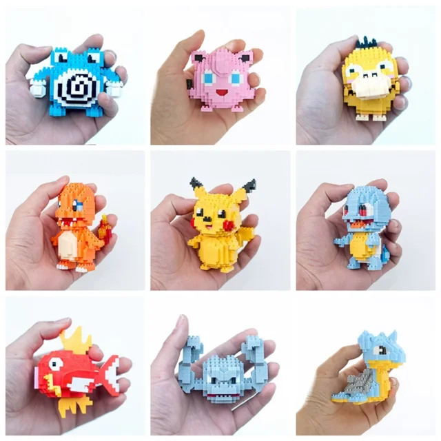 Pokemon Blocks Toy Building Charmander Squirtle Bulbasaur Pikachu Figure Anime Fun Plastic Model Home leisure Toy Christmas Gift 1