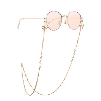 

2020 Chic Fashion Reading Glasses Chain for Women Metal Sunglasses Cords Casual Pearl Beaded Eyeglass chain for glasses women