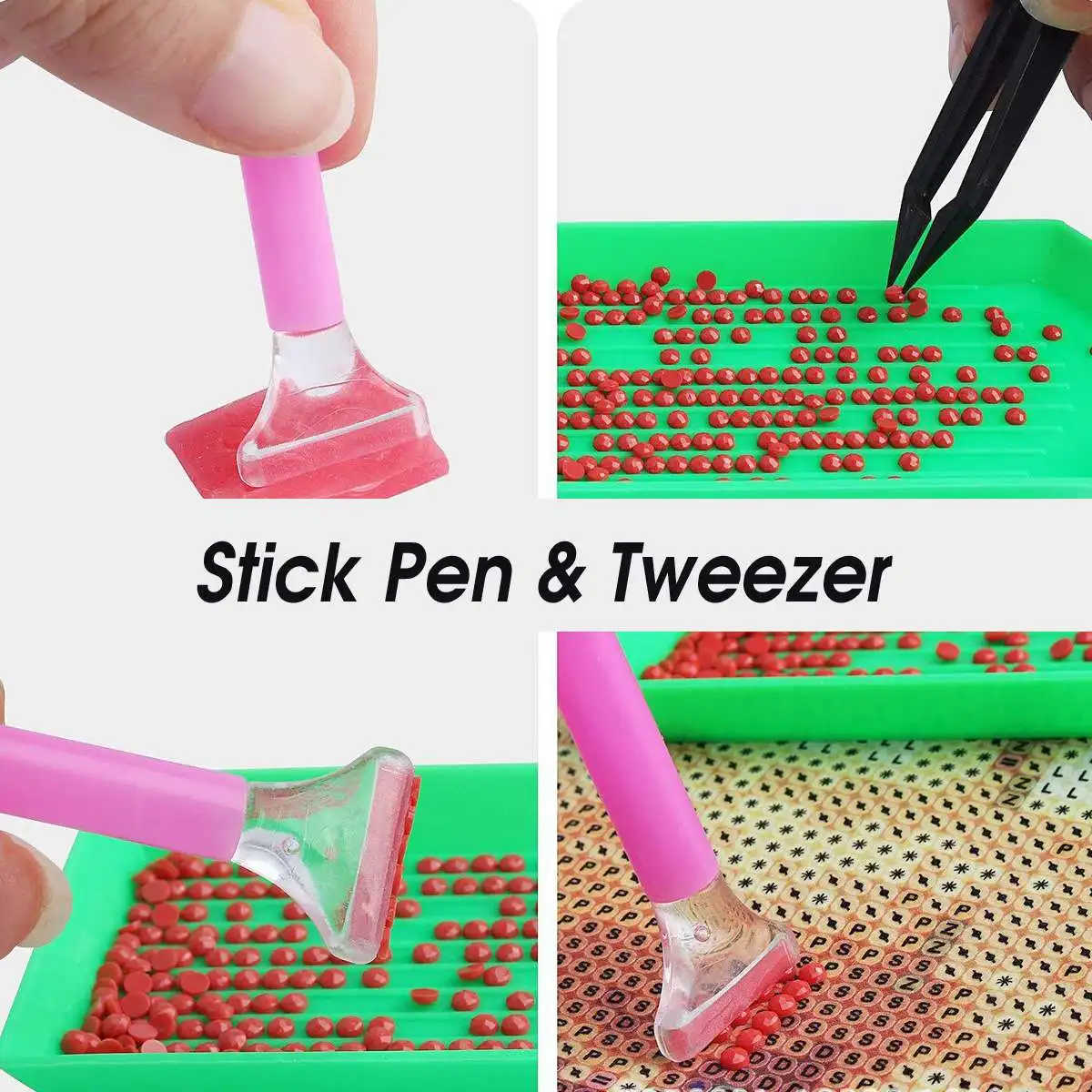 124/100/84 Grid Diamond Embroidery Painting Tools Plastic Jewelry Bead Drill Storage Box Craft Container