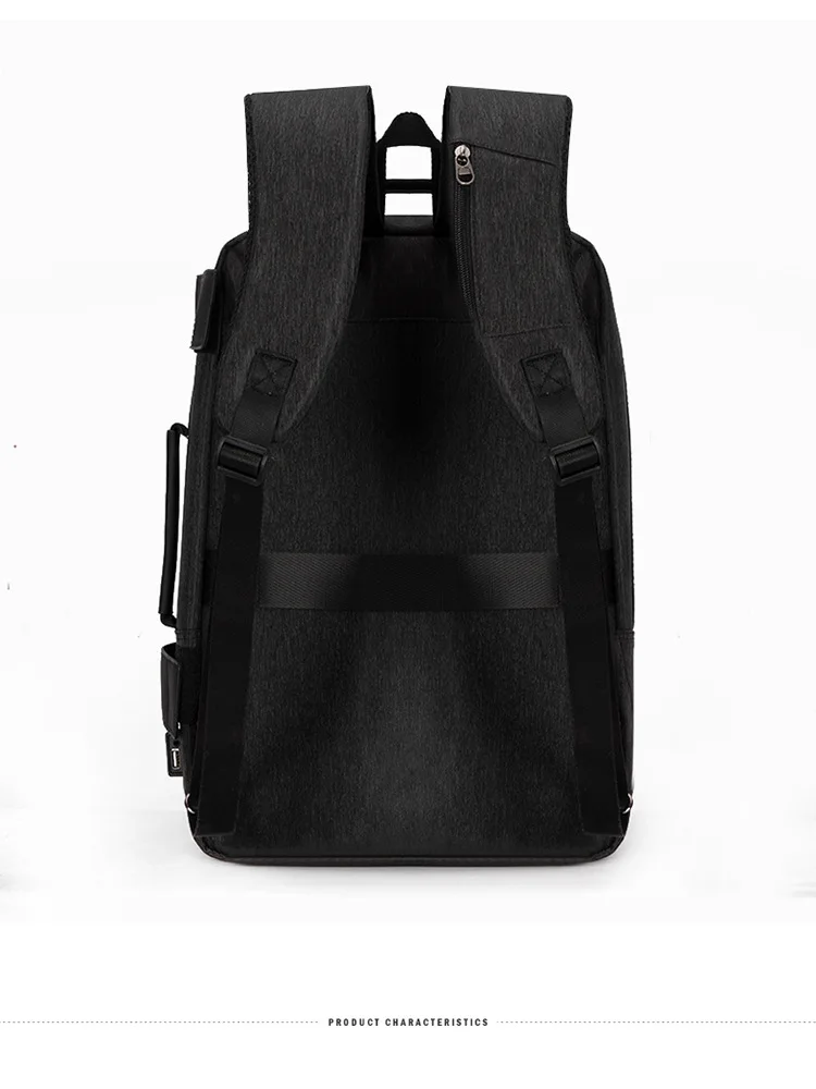 USB Men Backpack for Laptop 15.6 Inch Waterproof Oxford Large Capacity Black Notebook Back Pack Male Bagpack College Teenage New