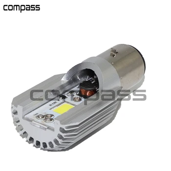 

1x DC 6-80V 12W WL LED Motorcycle Headlamp COB BA20D Ampoule moto-phares