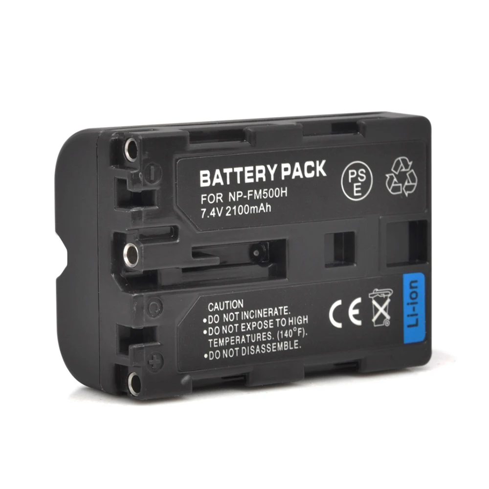 

2100mAh NP-FM500H Rechargeable Li-ion Battery for Sony Alpha SLT A57 A58 A65 A77 A99 Camera Camcorder Battery 2018 New