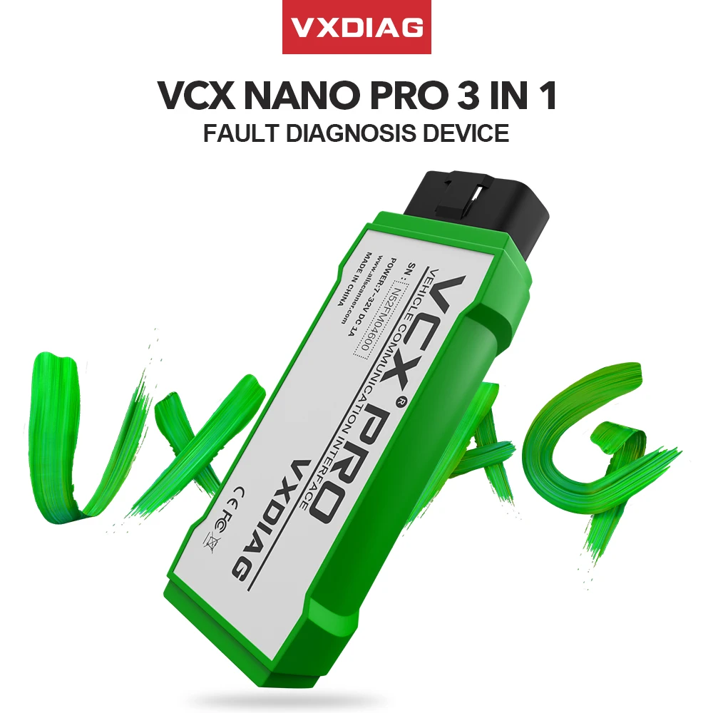 VXDIAG NANO PRO 3 in 1 OBD2 Auto Diagnostic Tool For Ford GM/Opel OBD Code scanner Car Diagnosis coding Mazda V120 |