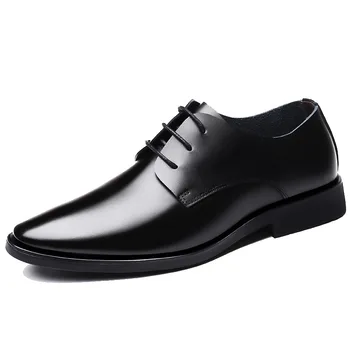 

Mazefeng Retro Bullock Design Men Business Formal Shoes Classic Pointed Toe Leather Shoes Men Oxford Dress Shoes Big Size 38-44