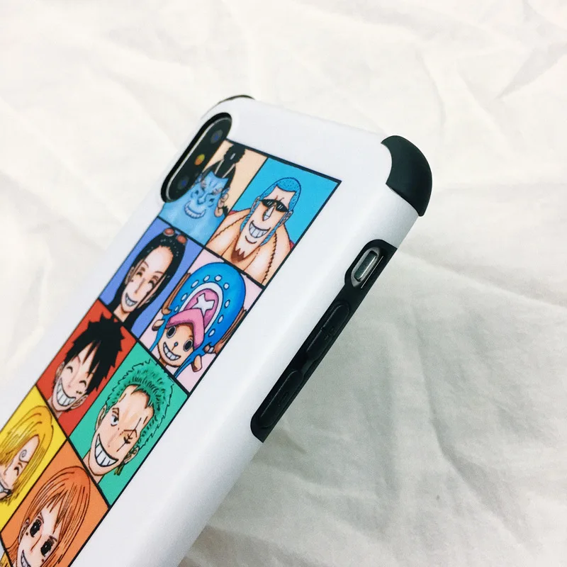 For iPhone 7plus case ONE PIECE Luffy Roronoa Zoro Anime Phone case silicone cover for coque iPhone 7 8 6s Plus X XR xs max case
