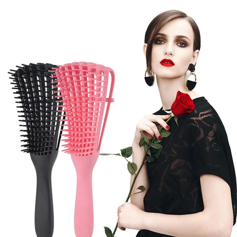 Eight claw Comb Straight Curly Hair Comb Plastic Breathable Fluffy Oil Massage Comb Essential Octopus Ribs 5