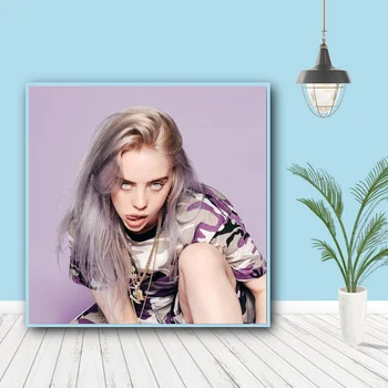 

Billie Eilish Art sexy Poster Canvas Wall Pictures for Living Room No Frame