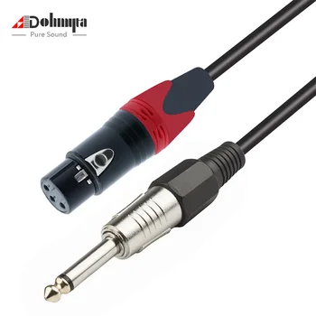 

1-5meters 3 Pin XLR Female to 1/4" 6.35mm Mono Male Plug Audio Microphone Mic Adapter with Cable