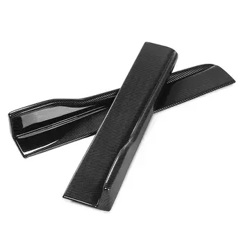 

New Pair Carbon Fiber Look Universal Car Side Skirt Extension Rocker Splitter Lip Winglet Bumper Lip For Toyota For Ford For VW
