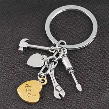 

I Love You Keychain Daddy Gift For Dad Father's Day Keyring Hand Tools Hand Tools Bag Pendant Car Ring Bag Accessories