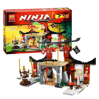 

214pcs Compatible Leginglys Ninjaing 70756 Dojo Duel Set Bela 10319 Building Blocks Children Toys Boy Gift