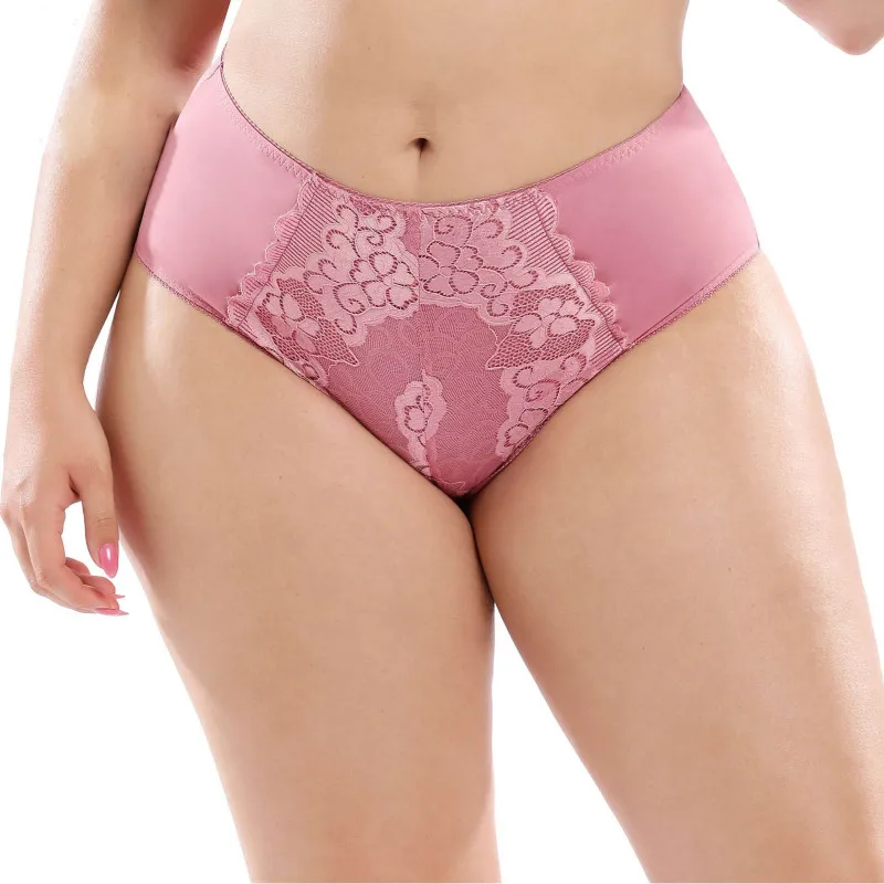 

5XL Large Size Women Underwear Sexy Lace Middle Waist Panties for Plump Women Big Size Plus Size Seamless Soft Lady Breifs