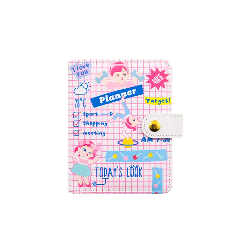 Корейский блокнот Kawaii Binder Bullet Journal A6 A7 Agenda Еженедельный планировщик Органайзер Милая записная книжка на спирали Grils Путешествия Руководство - Цвет: A7White