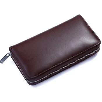 

Women Men Credit Card Wallet Portable Wear resistant Leather RFID Wallet Huge Storage Capacity 8 x 4.5 x 1.3 inches-WT