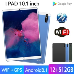 Tablette PC H18 avec écran de 512 pouces, 12 go de RAM, 10.1 go de ROM, wi fi, GPS, 3 caméras HD, 10 cœurs, Google Play, WPS Office, 4G LTE, 5G 