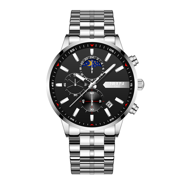 Men Chronograph Quartz Watch Fashion Mens Watches Top Brand Luxury Waterproof Clock Sport Watch  Relogio Masculino 2501