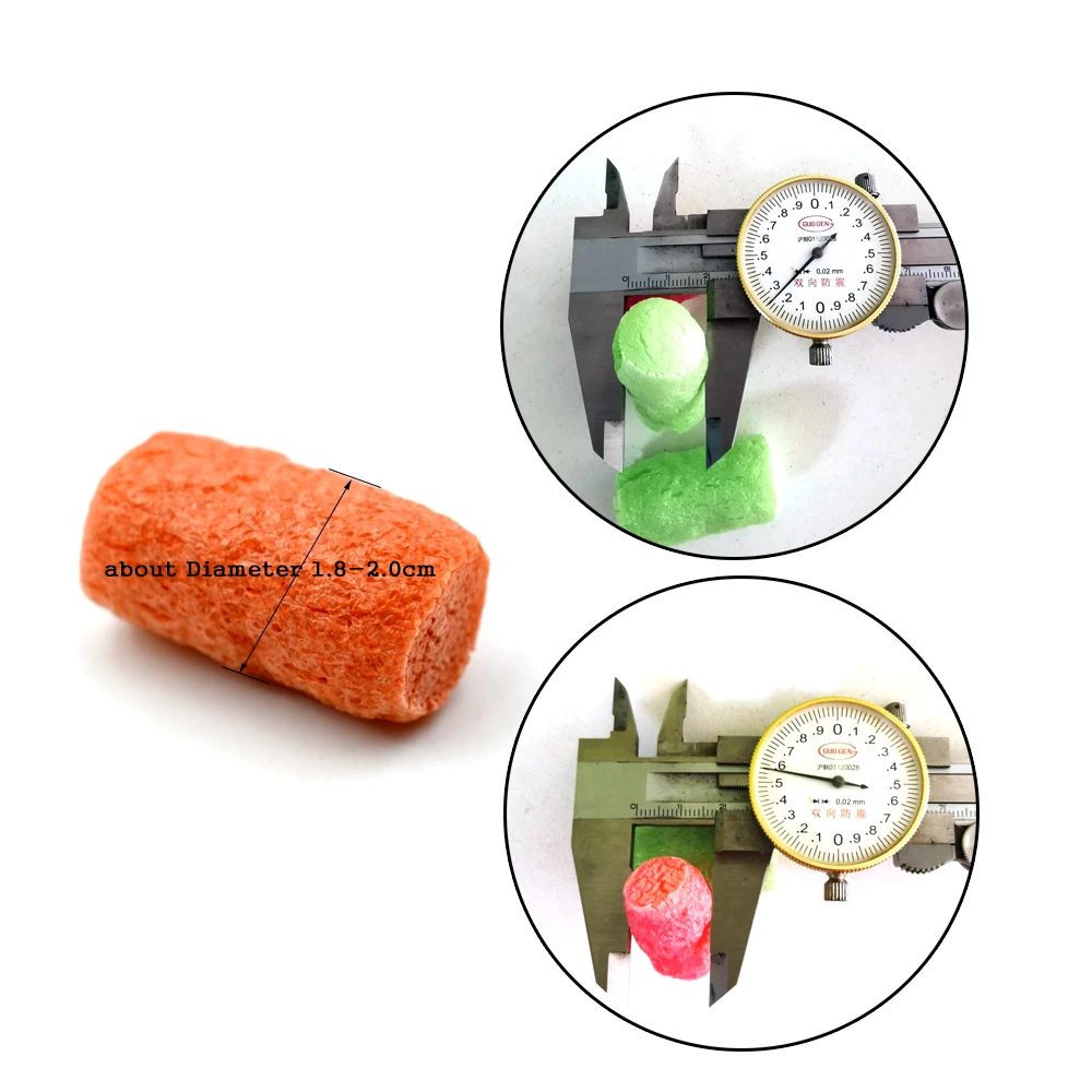 MNFT 50pcs Carp Fishing Water-Soluble Pop-Up Foam Nuggets - Tackle Accessories Tool, Random Colors