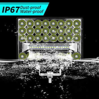 

6000K LED Work lights Waterproof 144W 48LED Driving Truck 4WD Off-road