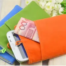 Хорошее качество Универсальный 5," чехол для смартфона, бархатный тканевый чехол для iphone 6/7 plus S7edge GX8 xiaomi 4c mi5 oneplus2/3